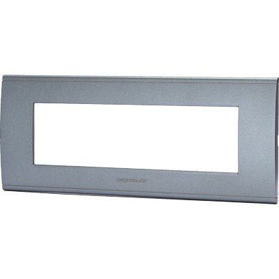 PLACCA COPRIFRUTTI ABL GRIGIO SCURO POSTI 7 MM 208X85 Immagine principale del prodotto