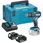 TRAPANO AVVIT PERCUS BATTERIA DHP485RTJ MAKITA VOLT 18X2 AH 5,0 + VALIGIA