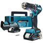 TRAPANO AVVIT PERCUS BATTERIA DHP487RAJ MAKITA VOLT 18X2 AH 2,0 + VALIGIA