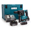 MARTELLO TASSEL SCALPELL BATTERIA DHR243RTJ MAKITA VOLT 18X2 AH 5,0 SDS PLUS + VALIGIA