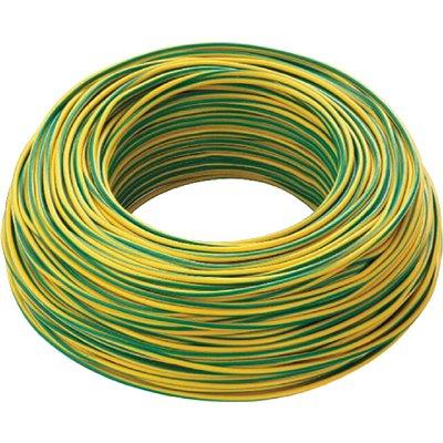 CAVO ELETTRICO UNIPOLARE FS17 RAME/PVC GIALLO/VERDE N°XMMQ 1X2,5 CF=MT 100