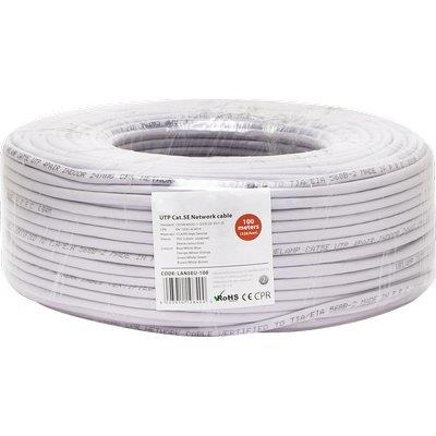 CAVO LAN UTP CAT.5E RAME/PVC GRIGIO N°FILI 8 CF=MT 100