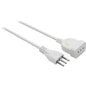 PROLUNGA LINEARE BIANCO 2P+T 10A N°XMMQ 3X0,75 MT 3