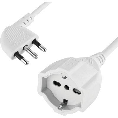 PROLUNGA LINEARE 461 ELECTRALINE BIANCO 2P+T 16A BIPASSO SCHUKO N°XMMQ 3X1.5 MT 5 Immagine principale del prodotto