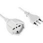 PROLUNGA LINEARE 46126 ELECTRALINE BIANCO 2P+T 16A BIPASSO SCHUKO N°XMMQ 3X1.5 MT 10