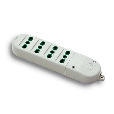 MULTIPRESA - CAVO BIPASSO FME BIANCO POSTI 4 2P+T 16A Immagine principale del prodotto