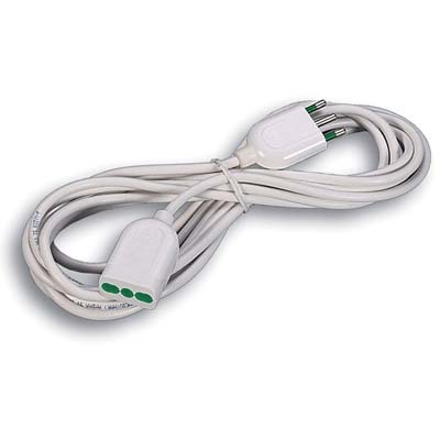 PROLUNGA LINEARE BIPASSO FME BIANCO 2P+T 16A N°XMMQ 3X01,0 MT 3 Immagine principale del prodotto