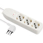 MULTIPRESA BIPASSO SCHUKO + TERMICO ELECTRALINE BIANCO POSTI 3 2P+T 10A N°XMMQ 3X0,75 MT 1,5