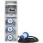 QUADRO DISTRIBUZIONE BLU KEY BOX 1 FME PRESE CEE BLU X3 MM 150X450 H.MM 137