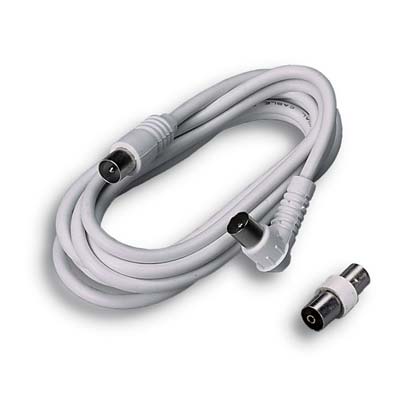 PROLUNGA COASSIALE TV + ADATTATORE FME SPINA DRITTA + PRESA 90° MM 9,5 OHM 75 MT 2 Immagine principale del prodotto