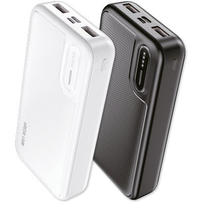 POWER BANK + LED LOSTECH NERO/BIAN MAH 20000 PRESA TYPE C-MICRO USB USC.USB