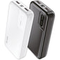POWER BANK + LED LOSTECH NERO/BIAN MAH 20000 PRESA TYPE C-MICRO USB USC.USB