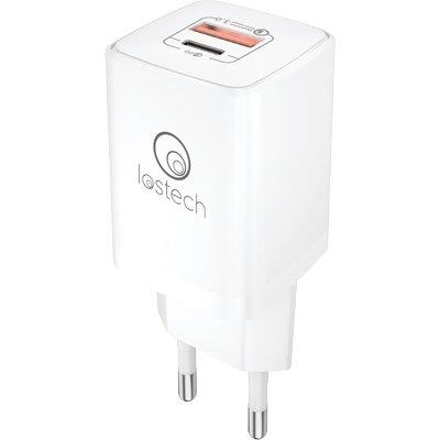 CARICABATTERIA SMARTPHONE LS-NC08 LOSTECH VOLT 230 WATT 20 1 PRESA USB + 1 PRESA TYPE C Immagine principale del prodotto