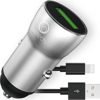 CARICABATTERIA SMARTPHONE AUTO LS-F LOSTECH LIGHTNING CORPO METALLO VOLT 12 A 2,0