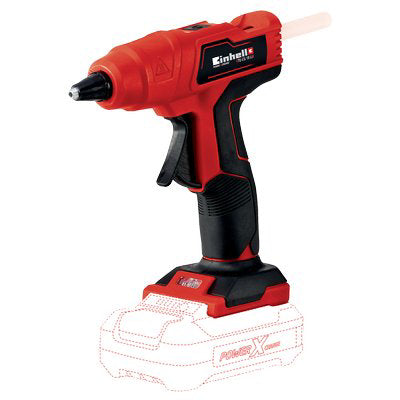 PISTOLA TERMOINCOLLANTE  BATTERIA TE-GC 18 EINHELL V.18 X-CHANGE SOLO CORPO MACCHINA + ACC Immagine principale del prodotto