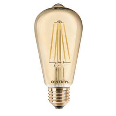 LAMPADA WIRE LED EDISON INCANTO EPOCA CENTURY CALDA VOLT 230 WATT 8 LUMEN 630 E27