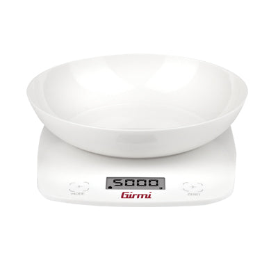 BILANCIA DIGITALE CUCINA PS01 GIRMI KG 5/GR 1 + CIOTOLA 2XAAA NON INCLUSE