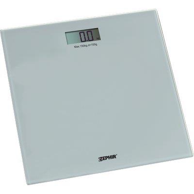 BILANCIA DIGITALE PESAPERSONE ZHS809 ZEPHIR VETRO SLIM CM 30 KG 150 1XCR2032 NON INCLUSA Immagine principale del prodotto