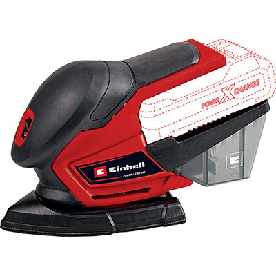 LEVIGATRICE ORBITALE BATTERIA TE-OS18/150 EINHELL VOLT 18 X-CHANGE SOLO CORPO MACCHINA + ACCESSORI