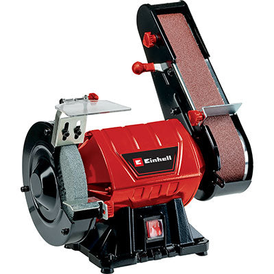 SMERIGLIATRICE LEVIGATRICE BANCO TC-US 350 EINHELL VOLT 230 WATT 350 MOLA MM 150X32 NASTRO MM 50X686 Immagine principale del prodotto