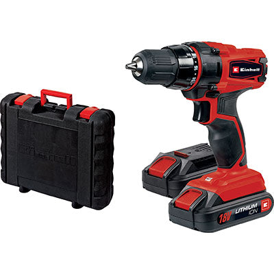 TRAPANO AVVIT BATTERIA TC-CD 18-2 2X1,5 LI EINHELL VOLT 18X2 AH 1,5 + VALIGETTA
