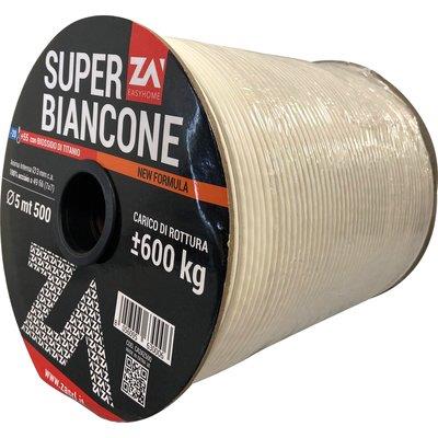 CAVETTO ACCIAIO ZINCATO SUPER BIANCONE MM 5,0 MT 500 Immagine principale del prodotto