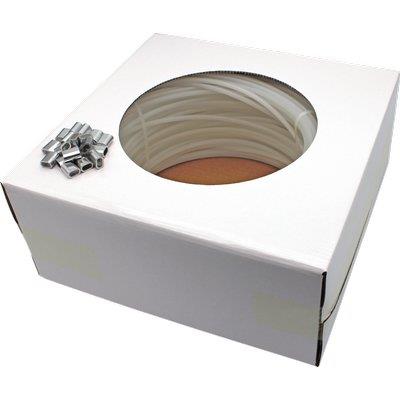 FILO NYOFIL + MORSETTI NYLON BIANCO MM 4 MT 100 + 20 MORSETTI Immagine principale del prodotto