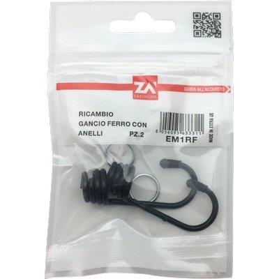 GANCIO METALLO X CORDA ELASTICA MM 8/10 CF=PZ 2 Immagine principale del prodotto