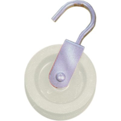 CARRUCOLA NYLON + GANCIO ZINCATO D.MM 60 Immagine principale del prodotto