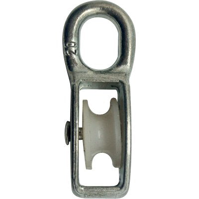 PULEGGIA NYLON SELF OCCHIOLO NICHELATO D.MM 60