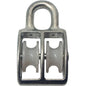 PULEGGIA NYLON DOPPIA SELF OCCHIOLO NICHELATO D.MM 60