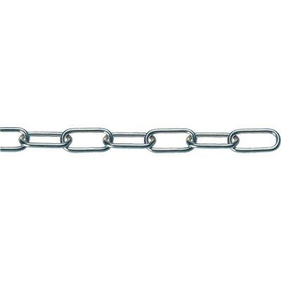 CATENA GENOVESE NICHELATA SCATOLATA  N° 14 MT 25 Immagine principale del prodotto