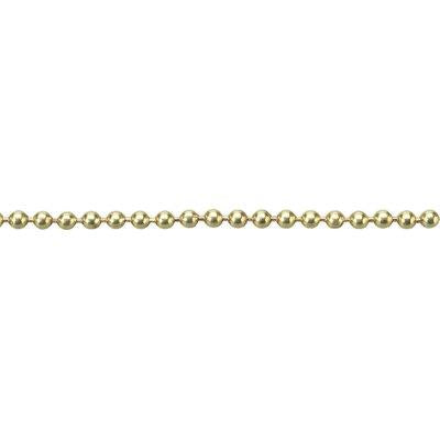 CATENA A PERLINE OTTONATA D.MM 3,6 MT 25