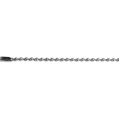 CATENA A PERLINE + CHIUSURA SELF CROMATA D.MM 3,2 MT 2 CF=PZ 3 Immagine principale del prodotto