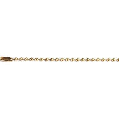 CATENA A PERLINE + CHIUSURA SELF OTTONATA D.MM 3,6 MT 2 CF=PZ 3 Immagine principale del prodotto