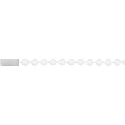 CATENA A PERLINE + CHIUSURA SELF BIANCA D.MM 4,5 MT 2 CF=PZ 3