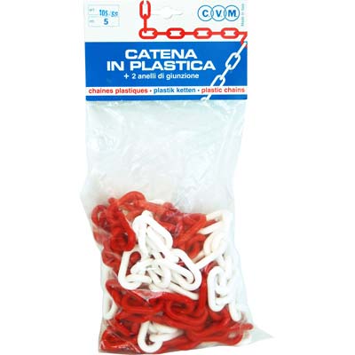 CATENA SEGNALETICA PLT  BIANCO/ROSSO D.MM 8 ML 5 Immagine principale del prodotto