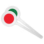 PALETTA SEGNALETICA POLISTIRENE  ROSSO/VERDE CM 15X46
