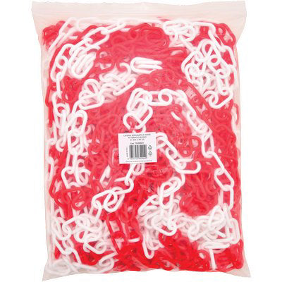 CATENA SEGNALETICA HAND PLT BIANCO/ROSSO D.MM 5 MT 25