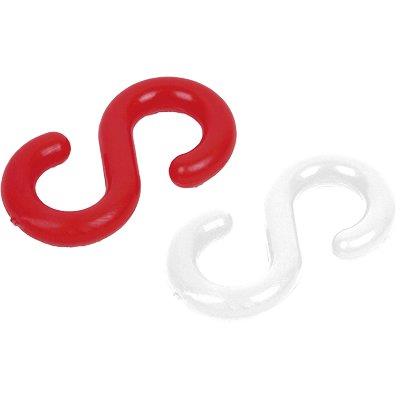 GANCIO S X CATENA SEGNALETICA HAND PLT  BIANCO/ROSSO D.MM 5 CF=PZ 2
