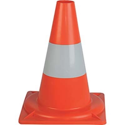 CONO STRADALE PE BIANCO/ARANCIO H.CM 33 Immagine principale del prodotto