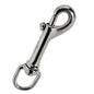 MOSCHETTONE REDINE LUNGO OTTONE NICHELATO KONG + GIRELLO L.MM 77+1/2