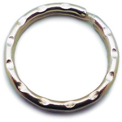 ANELLO PORTACHIAVE GOFFRATO SELF ACCIAIO NICHELATO MM 25 CF=PZ 2