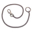 PORTACHIAVE MOSCHETTONE MINI + CATENELLA ZAMA NICHELATA + ANELLO CM 47