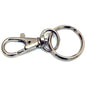 MOSCHETTONE PORTACHIAVE MINI PRONTY ZAMA NICHELATA + GIVOLARE+ANELLO MM 45