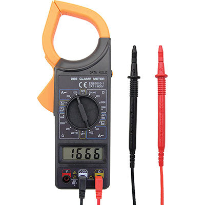 PINZA AMPEROMETRICA + TESTER DIGITALE AC CC CONTINUITA RESISTENZA Immagine principale del prodotto