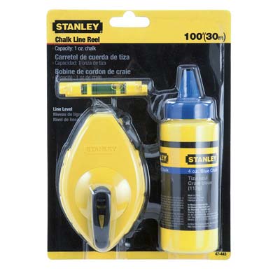 TRACCIATORE STANLEY POLVERE BLU GR 113 MT 30 + LIVELLA A FILO 0-47-443