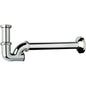 SIFONE CR A P ISPEZIONE POSTERIORE TEA OTTONE CROMATO 1"1/4 CANNA CM 25