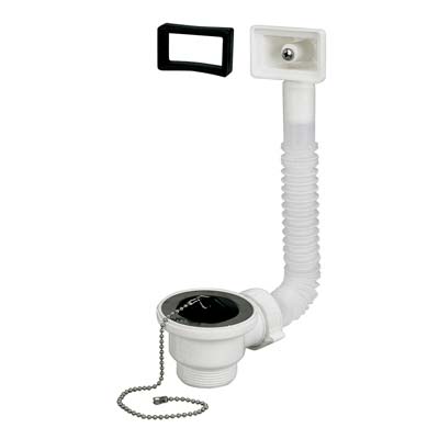PILETTA LAVELLO INOX + TROPPO PIENO PP 1"1/2M + TAPPO Immagine principale del prodotto