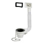 PILETTA LAVELLO INOX + TROPPO PIENO PP 1"1/2M + TAPPO
